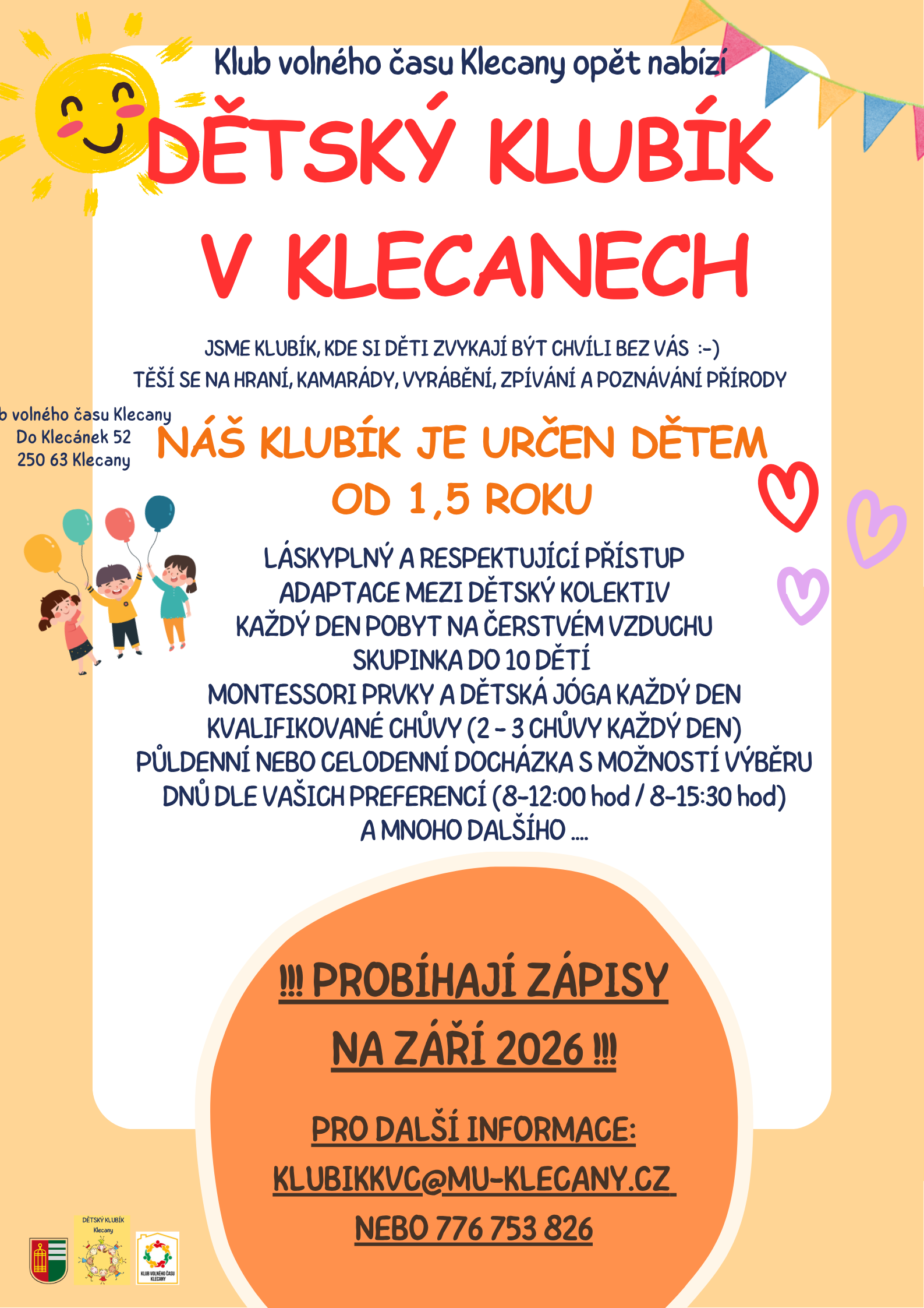 Dětský Klubík KVČ