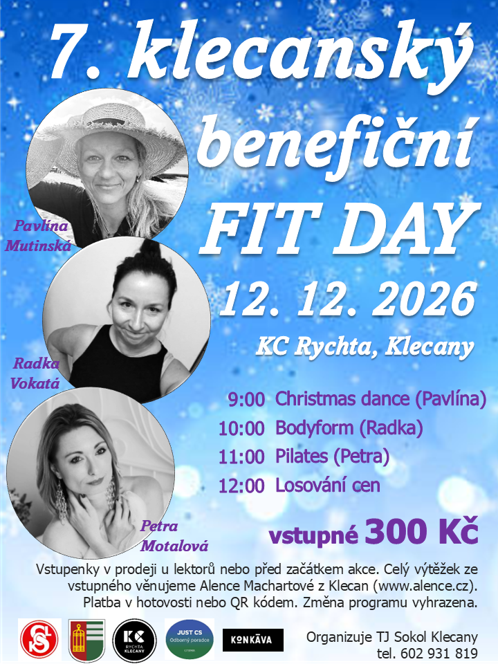 Plakát: 7. klecnaský benefiční FIT DAY