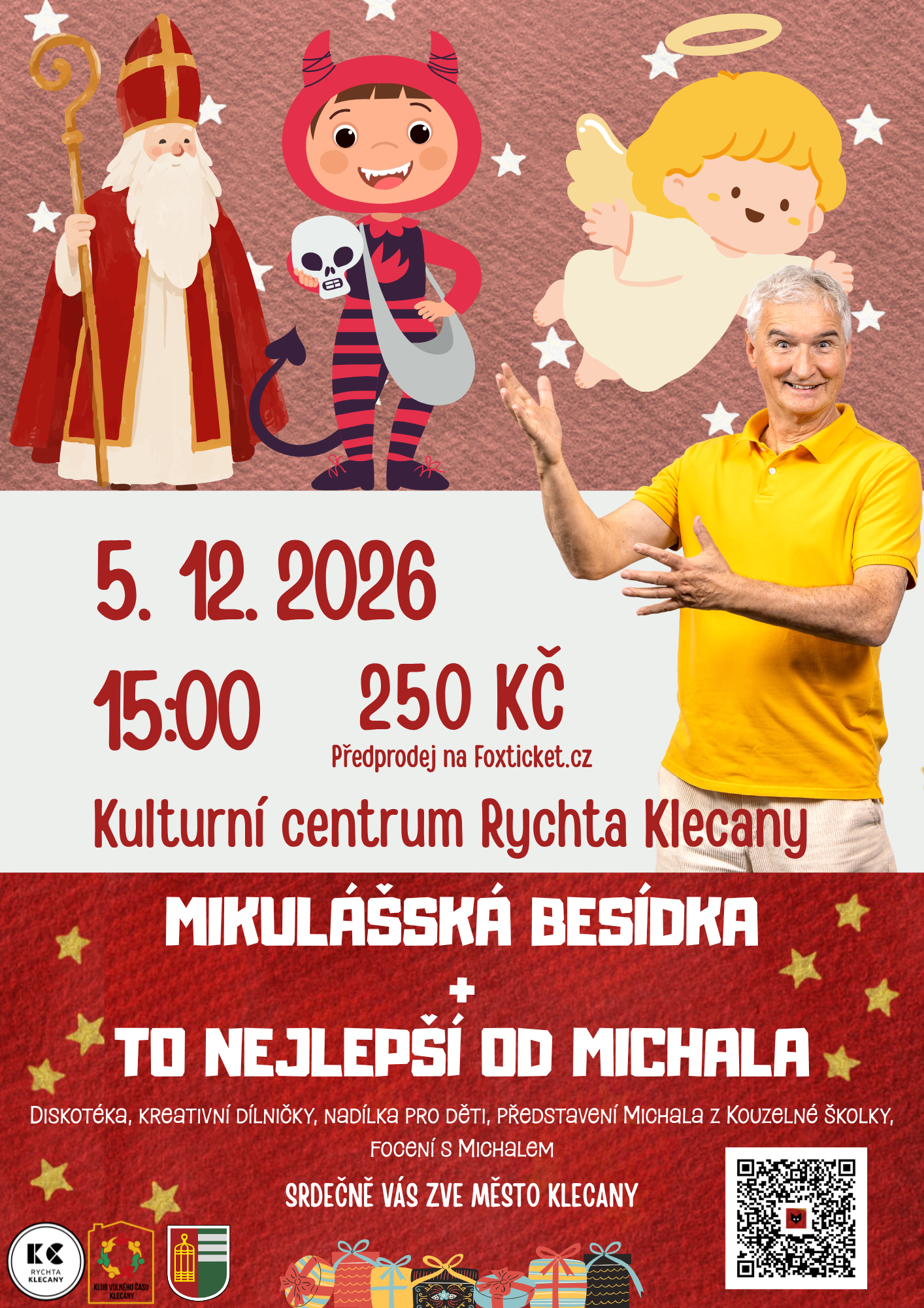 Plakát: Mikulášská besídka + To nejlepší od Michala