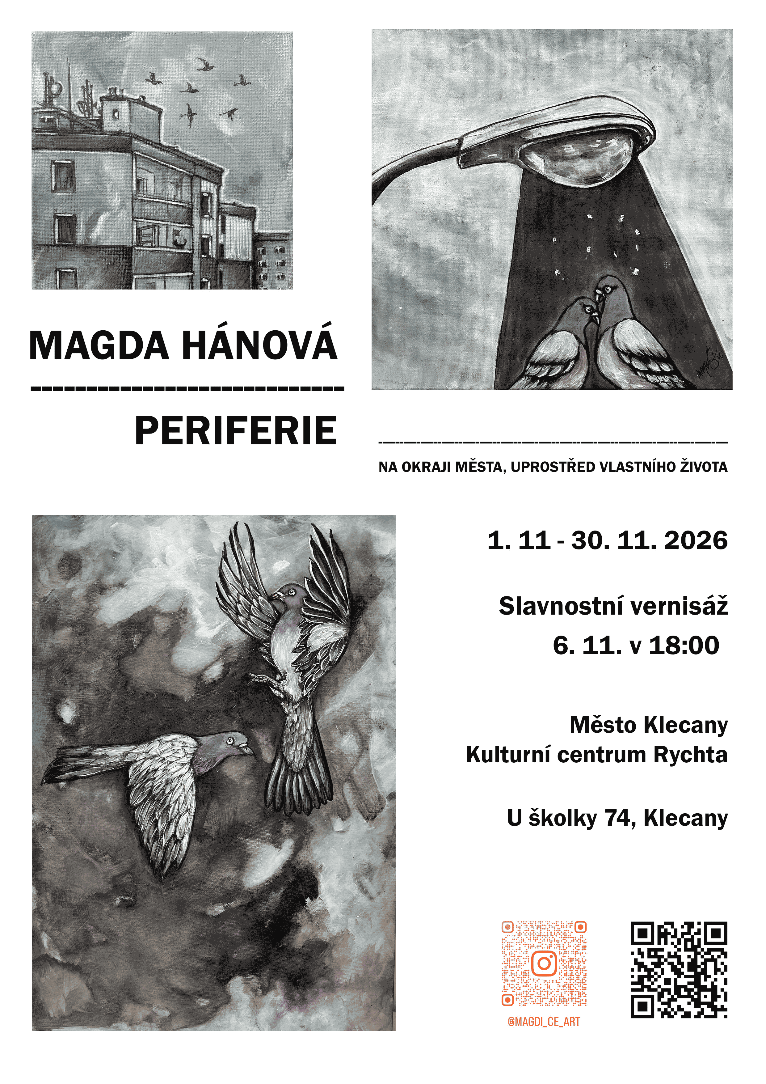Plakát: MAGDA HÁNOVÁ - PERIFERIE (VERNISÁŽ)